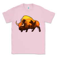 Bubblegum Pink western bison Classic Tee - Jasminsmagicworld