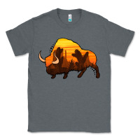 Charcoal Heather western bison Classic Tee - Jasminsmagicworld