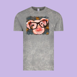 Fall Autumn Pig Vintage Tee Designed By Ranaportraitstore