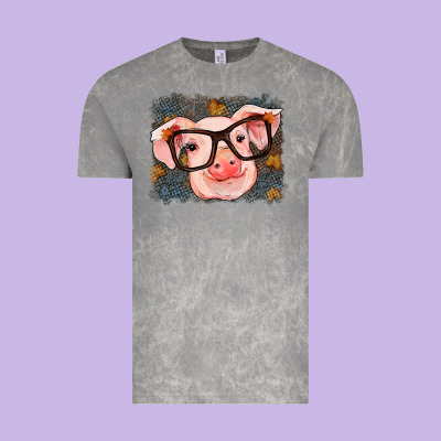 Fall Autumn Pig Vintage Tee Designed By Ranaportraitstore