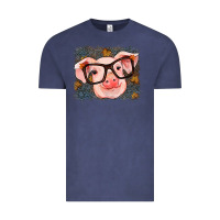 Vintage Denim Fall Autumn Pig Vintage Tee - RanaPortraitStore