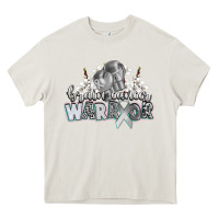 Cream brain cancer warrior Heavy Core Tee - CowGirlArtShop