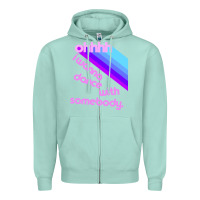 Seafoam ohhhhh i wanna dance with somebody Zipper Hoodie - linhVisuals