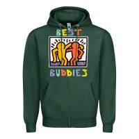 Best Buddies Has Landed Zipper Hoodie | Teevron