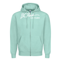 Seafoam bc rich guitar Zipper Hoodie - linhVisuals