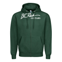 Sports Green bc rich guitar Zipper Hoodie - linhVisuals