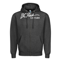 Charcoal Heather bc rich guitar Zipper Hoodie - linhVisuals