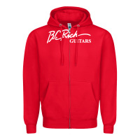 Red bc rich guitar Zipper Hoodie - linhVisuals
