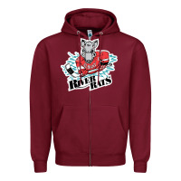 Burgundy The-albany-river-rats-cute Zipper Hoodie - linhVisuals