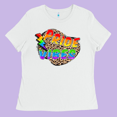 Pride Vibes Ladies Tee Designed By Fadigitalartstudio