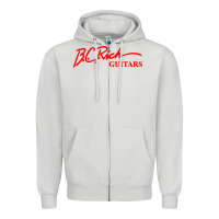 Dove Grey bc rich guitar Zipper Hoodie - linhVisuals