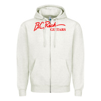 Oatmeal Heather bc rich guitar Zipper Hoodie - linhVisuals