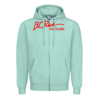 Seafoam bc rich guitar Zipper Hoodie - linhVisuals