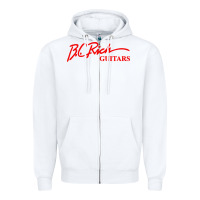 White bc rich guitar Zipper Hoodie - linhVisuals
