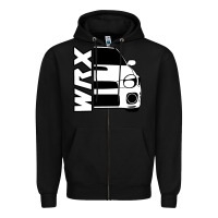 Black W R X cars Zipper Hoodie - linhVisuals