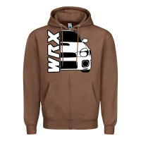 Chestnut W R X cars Zipper Hoodie - linhVisuals