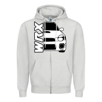 Dove Grey W R X cars Zipper Hoodie - linhVisuals