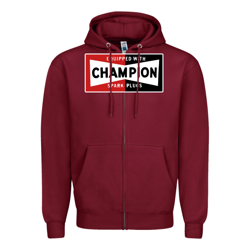 Champion Spark Plugs Company Zipper Hoodie by linhVisuals | Teevron
