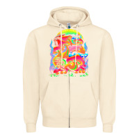 Sandshell psychedelic t  shirt psychedelic dream t  shirt Zipper Hoodie - linhVisuals