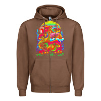 Chestnut psychedelic t  shirt psychedelic dream t  shirt Zipper Hoodie - linhVisuals
