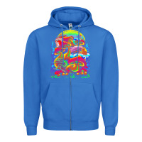 True Royal psychedelic t  shirt psychedelic dream t  shirt Zipper Hoodie - linhVisuals