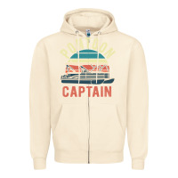 Sandshell pontoon captain vintage boating party funny gift for pontooning lover Zipper Hoodie - linhVisuals