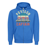 True Royal pontoon captain vintage boating party funny gift for pontooning lover Zipper Hoodie - linhVisuals