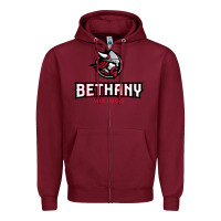 Burgundy bethany lutheran college vikings Zipper Hoodie - linhVisuals