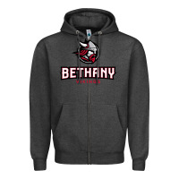Charcoal Heather bethany lutheran college vikings Zipper Hoodie - linhVisuals