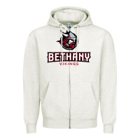 Oatmeal Heather bethany lutheran college vikings Zipper Hoodie - linhVisuals