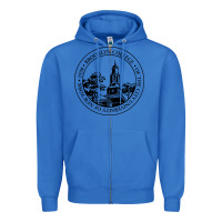 True Royal brooklyn college seal Zipper Hoodie - linhVisuals