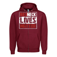 Burgundy redneck lives matter distressed Zipper Hoodie - linhVisuals