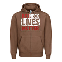 Chestnut redneck lives matter distressed Zipper Hoodie - linhVisuals