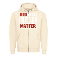 Sandshell redneck lives matter distressed Zipper Hoodie - linhVisuals