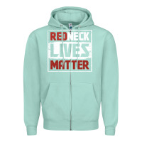 Seafoam redneck lives matter distressed Zipper Hoodie - linhVisuals