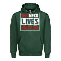Sports Green redneck lives matter distressed Zipper Hoodie - linhVisuals