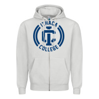 Dove Grey ithaca college bombers Zipper Hoodie - linhVisuals