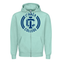 Seafoam ithaca college bombers Zipper Hoodie - linhVisuals