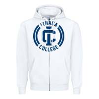 White ithaca college bombers Zipper Hoodie - linhVisuals