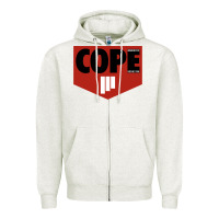 Oatmeal Heather #manchester #orchestra #cope Zipper Hoodie - linhVisuals