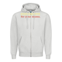 Dove Grey save the drama for your mama vintage style Zipper Hoodie - linhVisuals