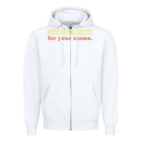 White save the drama for your mama vintage style Zipper Hoodie - linhVisuals