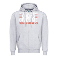Heather Grey secretly hoping chemo gives me superpowers cancer awareness gifts Zipper Hoodie - linhVisuals