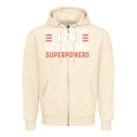 Sandshell secretly hoping chemo gives me superpowers cancer awareness gifts Zipper Hoodie - linhVisuals