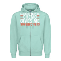 Seafoam secretly hoping chemo gives me superpowers cancer awareness gifts Zipper Hoodie - linhVisuals