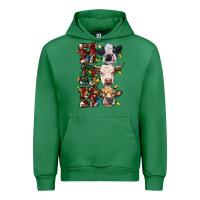 Emerald Ho Ho Ho Cows Urban Hoodie - RanaPortraitStore