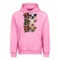 Fuchsia Pink Ho Ho Ho Cows Urban Hoodie - RanaPortraitStore