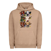 Pigment Burro Ho Ho Ho Cows Urban Hoodie - RanaPortraitStore
