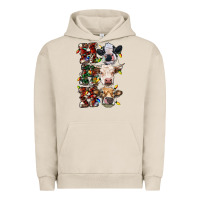 Pigment French Oak Ho Ho Ho Cows Urban Hoodie - RanaPortraitStore