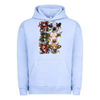 Pigment Grape Ice Ho Ho Ho Cows Urban Hoodie - RanaPortraitStore